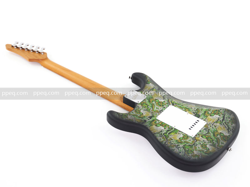 6-String ST-Style PC Body Electric Guitar with Matte Mesmerizing Loong Finish (XST-306)