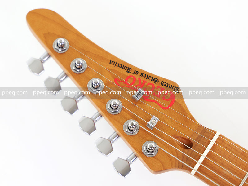 6-String ST-Style PC Body Electric Guitar with Matte Mesmerizing Loong Finish (XST-306)