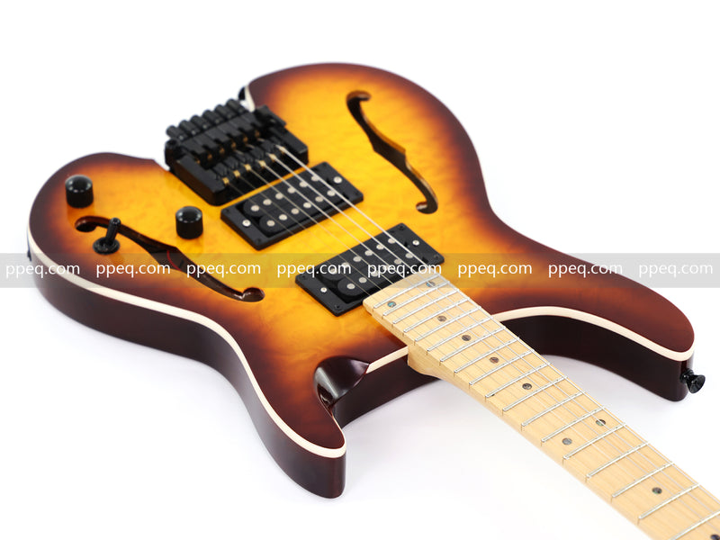 6-String Semi-Hollow Body Headless Electric Guitar (PWT-1902)