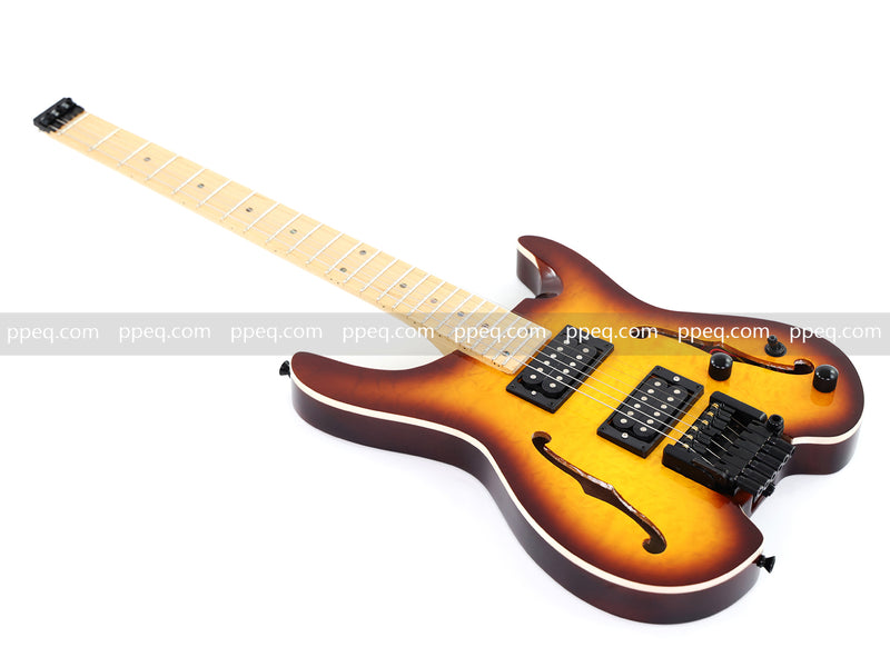 6-String Semi-Hollow Body Headless Electric Guitar (PWT-1902)