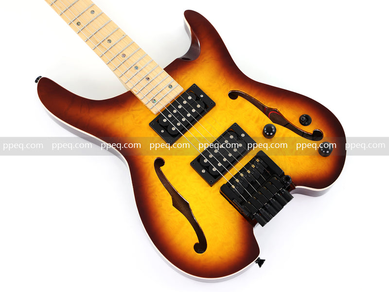 6-String Semi-Hollow Body Headless Electric Guitar (PWT-1902)
