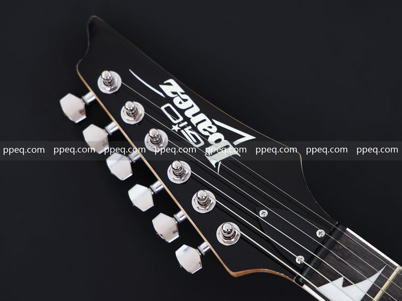 6-String Silver Metallic Finish Electric Guitar with Single-Direction Tremolo (YMZ-266)