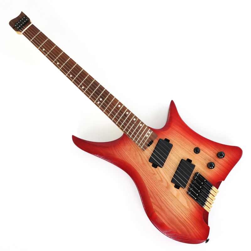 6-String Solid Ash Body Headless Electric Guitar with Matte Finish (PJX-523X)