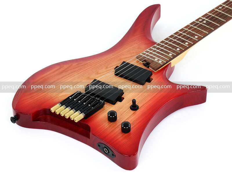6-String Solid Ash Body Headless Electric Guitar with Matte Finish (PJX-523X)