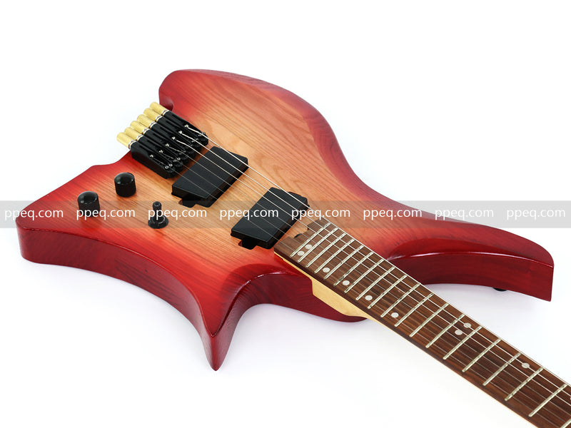 6-String Solid Ash Body Headless Electric Guitar with Matte Finish (PJX-523X)
