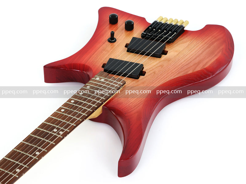 6-String Solid Ash Body Headless Electric Guitar with Matte Finish (PJX-523X)