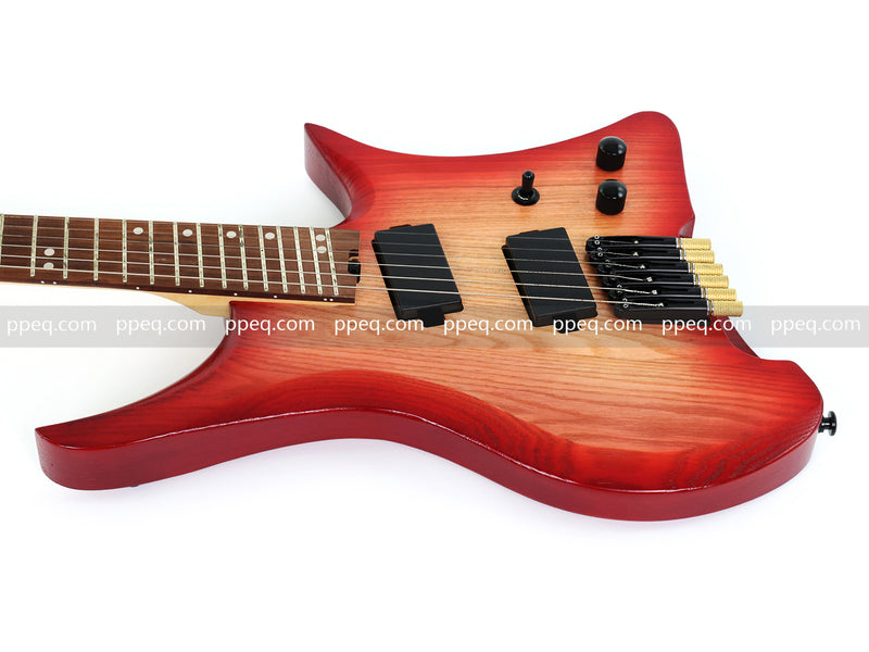 6-String Solid Ash Body Headless Electric Guitar with Matte Finish (PJX-523X)