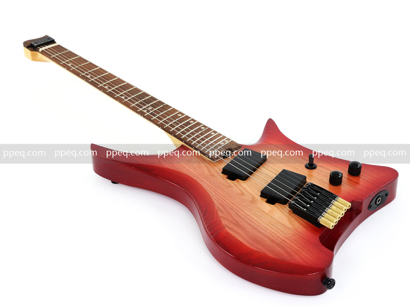 6-String Solid Ash Body Headless Electric Guitar with Matte Finish (PJX-523X)