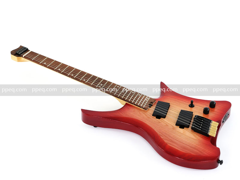 6-String Solid Ash Body Headless Electric Guitar with Matte Finish (PJX-523X)