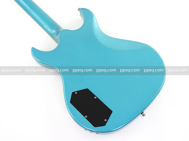 6-String Tiffany Blue Electric Guitar with Gloss Metallic Finish (HY-2509)