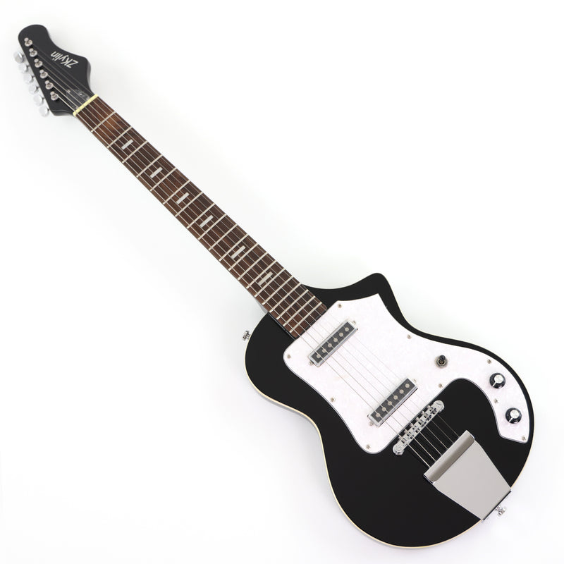 6-String Travel & Portable Electric Guitar with Gloss Black Finish (HY-2503)