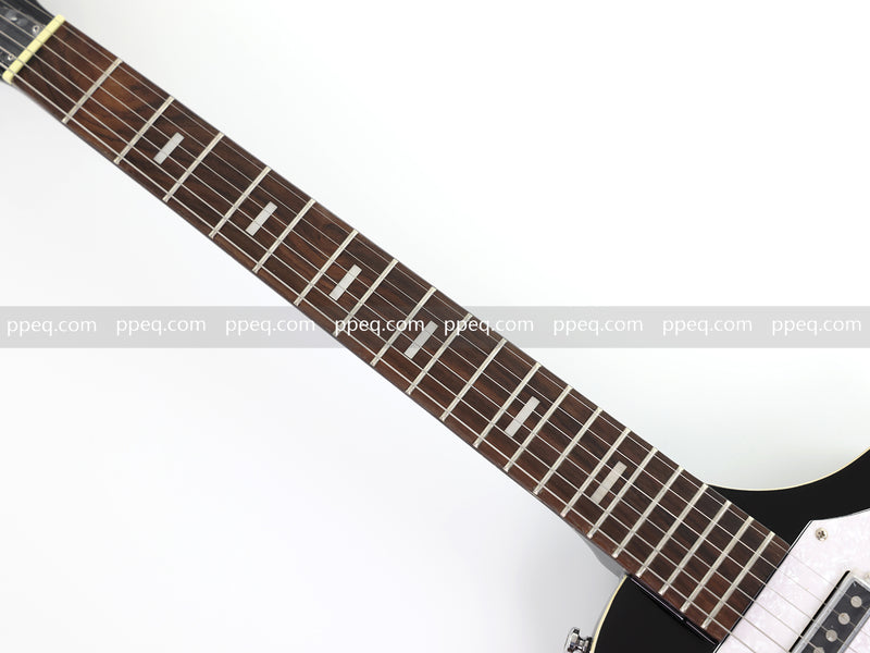 6-String Travel & Portable Electric Guitar with Gloss Black Finish (HY-2503)