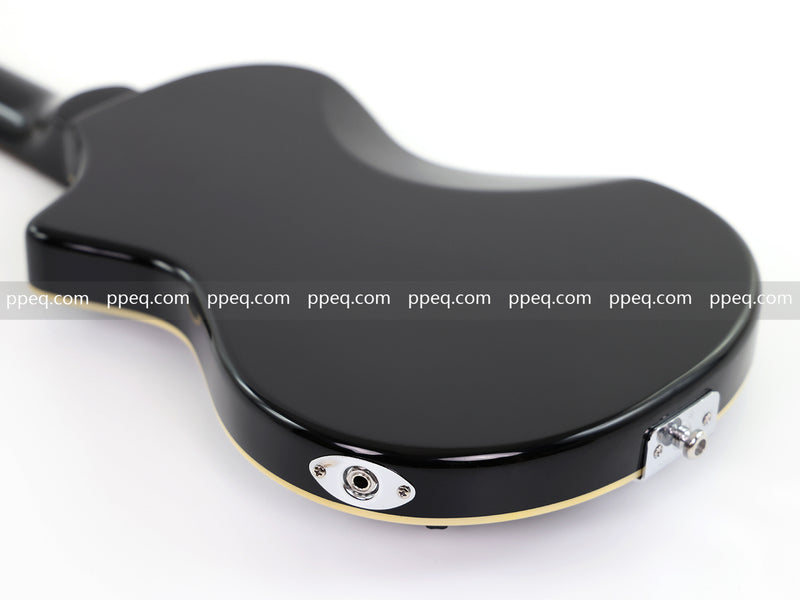 6-String Travel & Portable Electric Guitar with Gloss Black Finish (HY-2503)