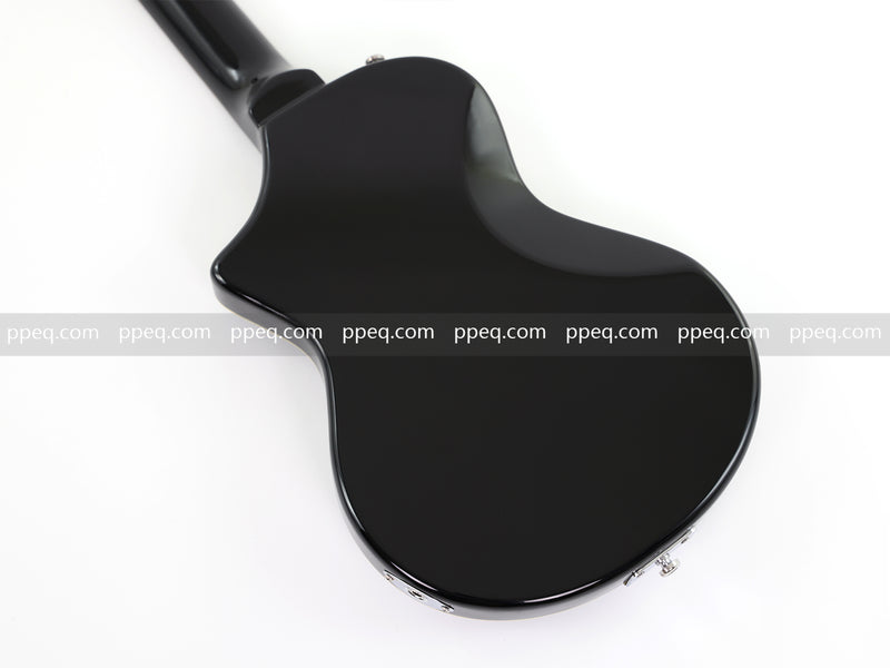 6-String Travel & Portable Electric Guitar with Gloss Black Finish (HY-2503)