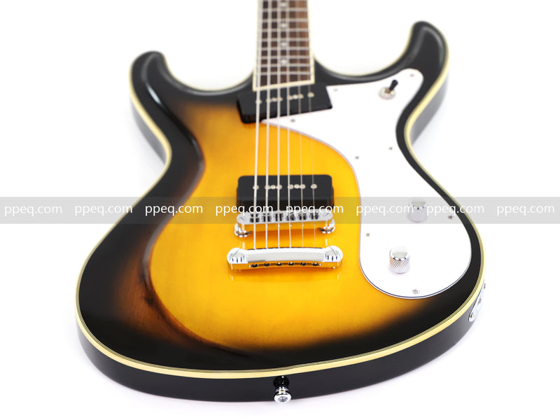 6-String Vintage Sunburst Electric Guitar with Gloss Finish (HY-2535)