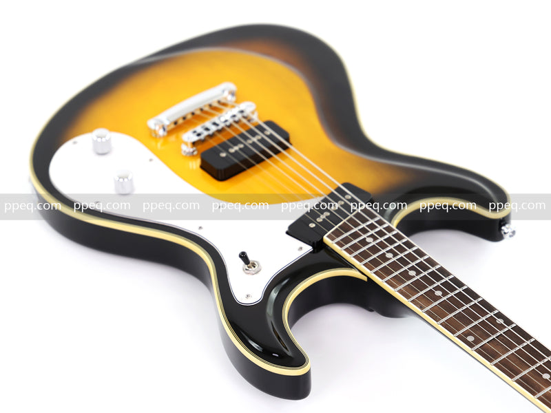 6-String Vintage Sunburst Electric Guitar with Gloss Finish (HY-2535)