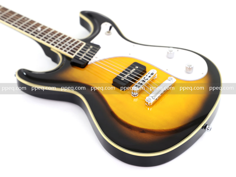 6-String Vintage Sunburst Electric Guitar with Gloss Finish (HY-2535)