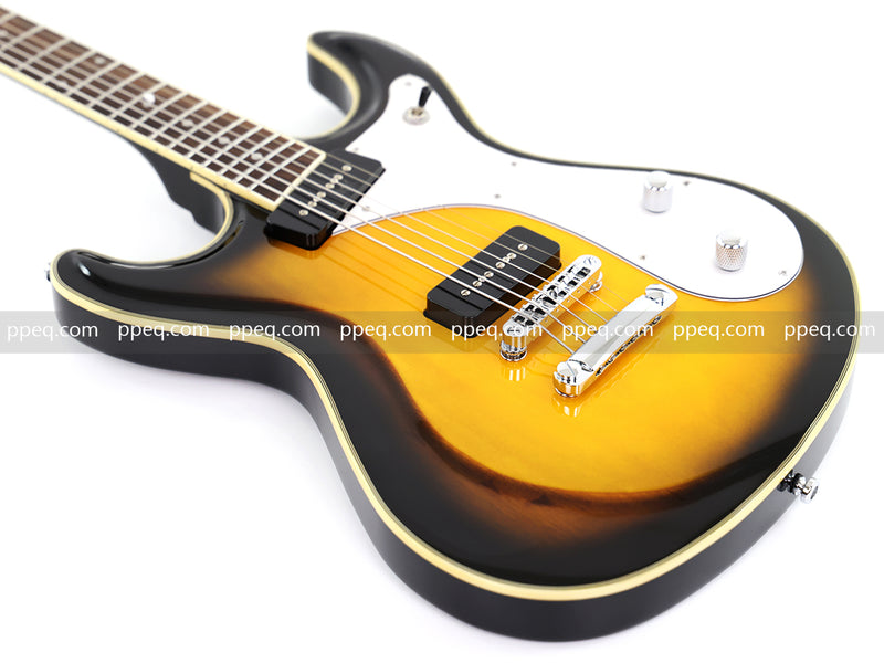 6-String Vintage Sunburst Electric Guitar with Gloss Finish (HY-2535)