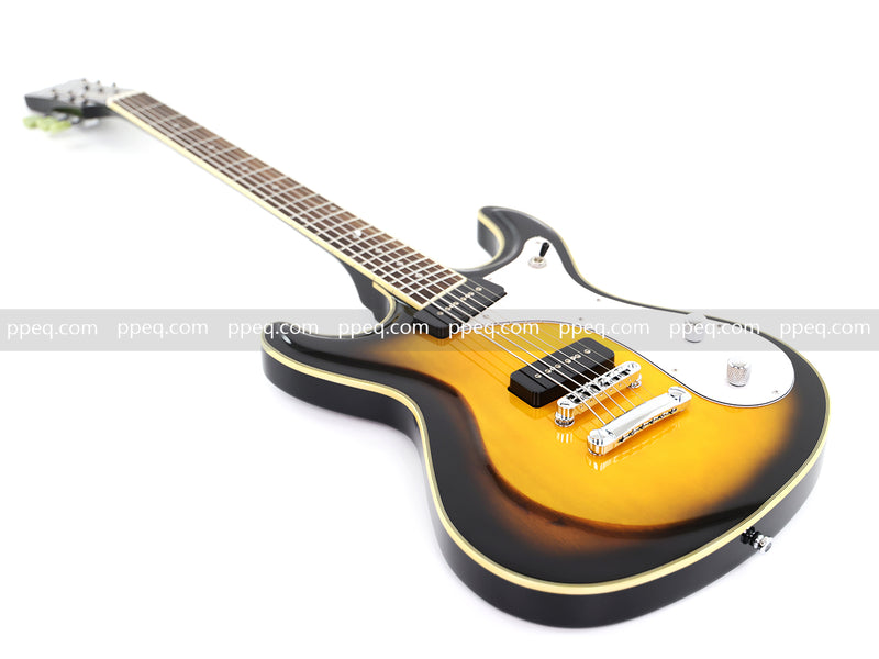 6-String Vintage Sunburst Electric Guitar with Gloss Finish (HY-2535)