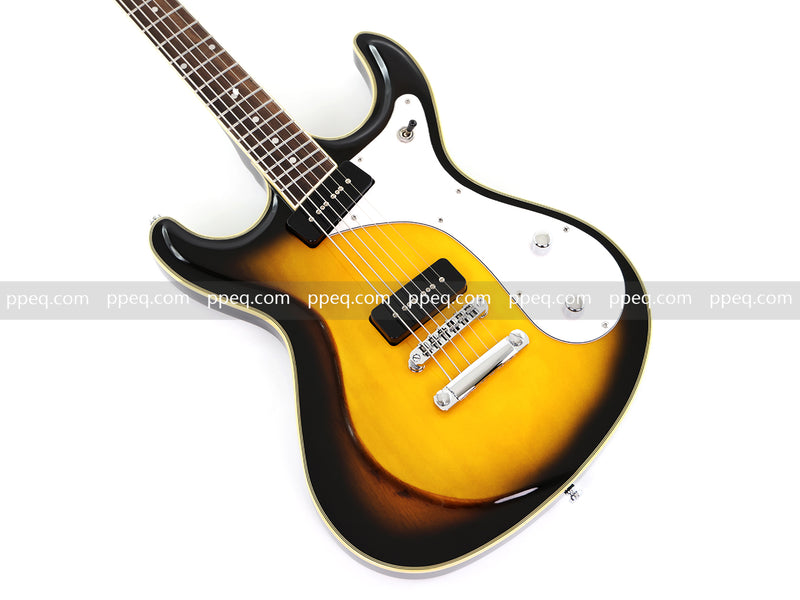 6-String Vintage Sunburst Electric Guitar with Gloss Finish (HY-2535)