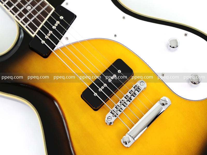 6-String Vintage Sunburst Electric Guitar with Gloss Finish (HY-2535)