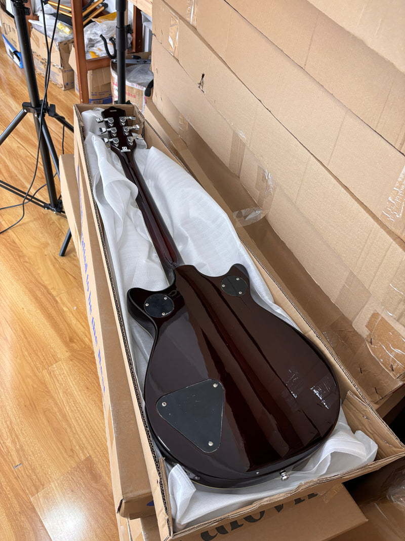 6-String Electric Guitar with Candy Apple Red Gloss Finish (HY-2505)