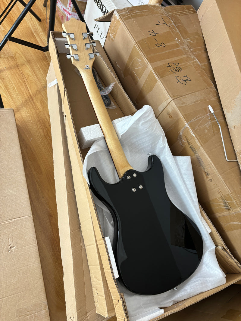 6-String Gloss Sunburst Electric Guitar (HY-2556)