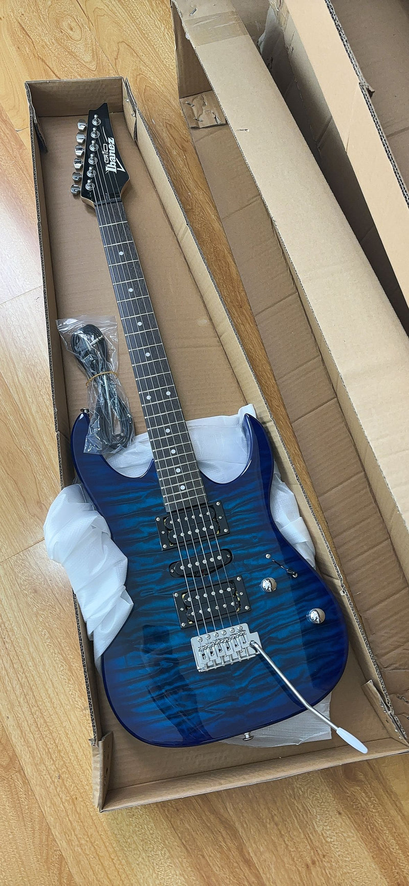 6-String Glossy Finish Electric Guitar with Single-Direction Tremolo (YMZ-267)