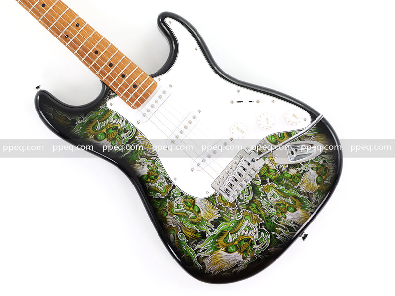 6-String ST-Style PC Body Electric Guitar with Gloss Mesmerizing Green Finish (XST-301)