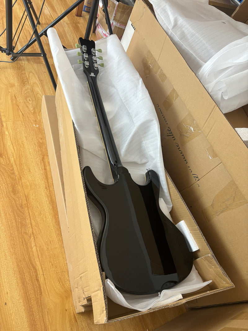 6-String Vintage Sunburst Electric Guitar with Gloss Finish (HY-2535)