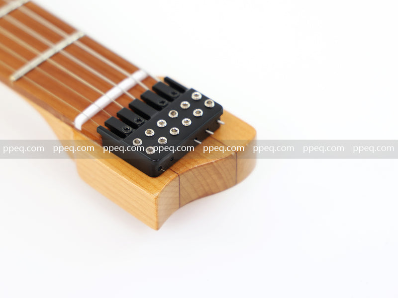 6-String Tapered Neck ResinBurl Body Headless Electric Guitar (PHG-004)