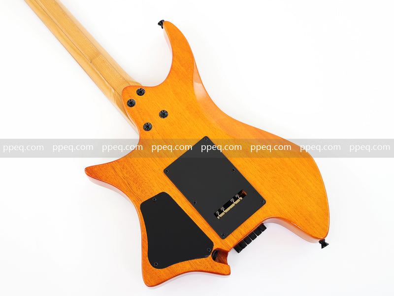 6-String Tapered Neck ResinBurl Body Headless Electric Guitar (PHG-004)