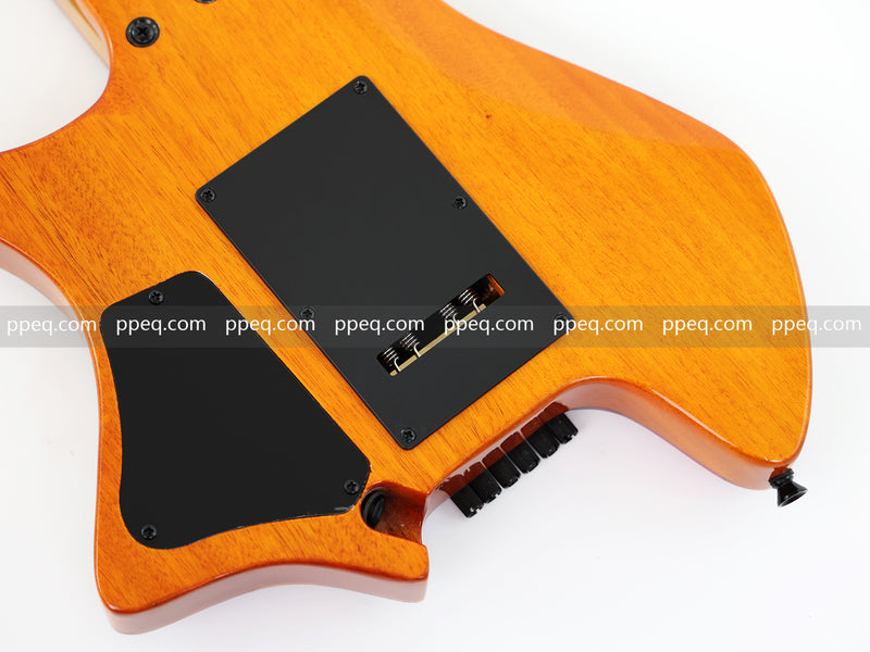 6-String Tapered Neck ResinBurl Body Headless Electric Guitar (PHG-004)