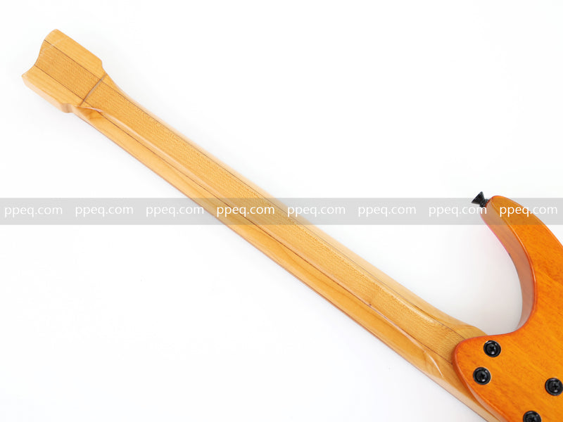 6-String Tapered Neck ResinBurl Body Headless Electric Guitar (PHG-004)