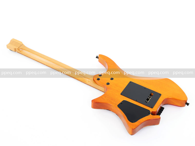 6-String Tapered Neck ResinBurl Body Headless Electric Guitar (PHG-004)