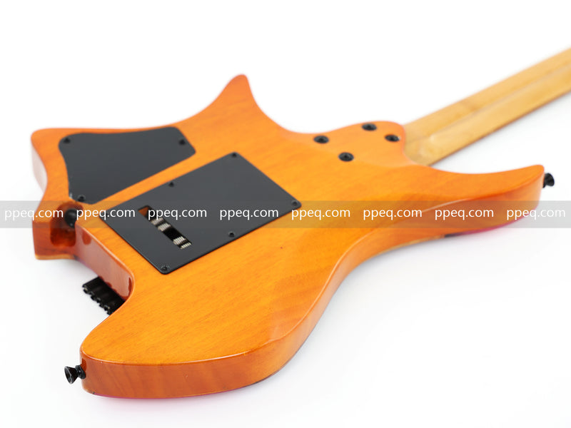 6-String Tapered Neck ResinBurl Body Headless Electric Guitar (PHG-004)