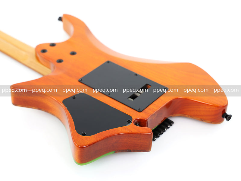 6-String Tapered Neck ResinBurl Body Headless Electric Guitar (PHG-005)