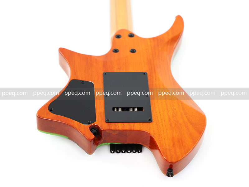 6-String Tapered Neck ResinBurl Body Headless Electric Guitar (PHG-005)