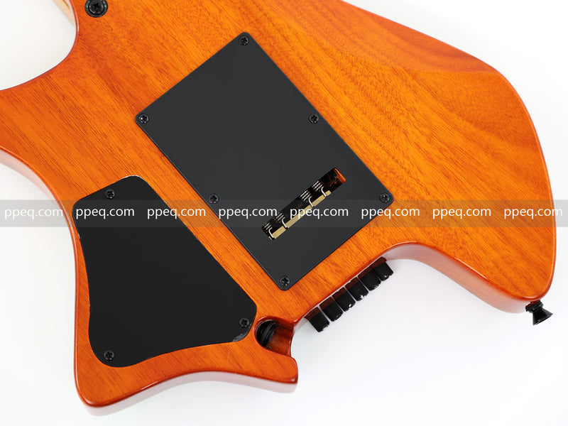 6-String Tapered Neck ResinBurl Body Headless Electric Guitar (PHG-005)