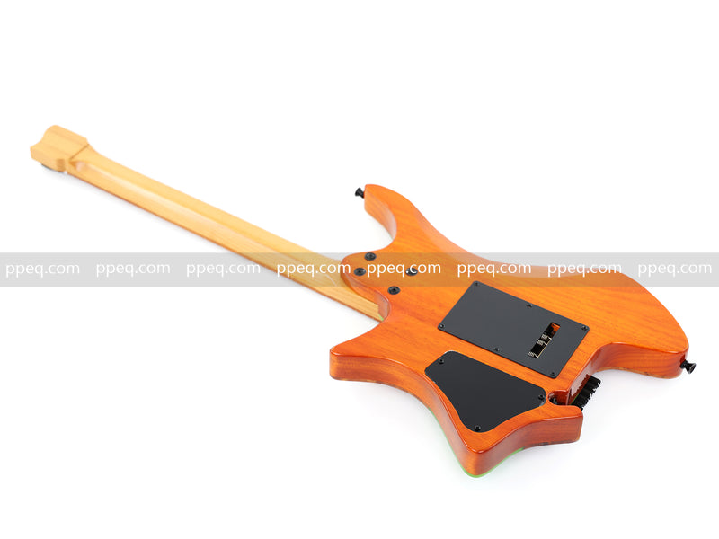 6-String Tapered Neck ResinBurl Body Headless Electric Guitar (PHG-005)