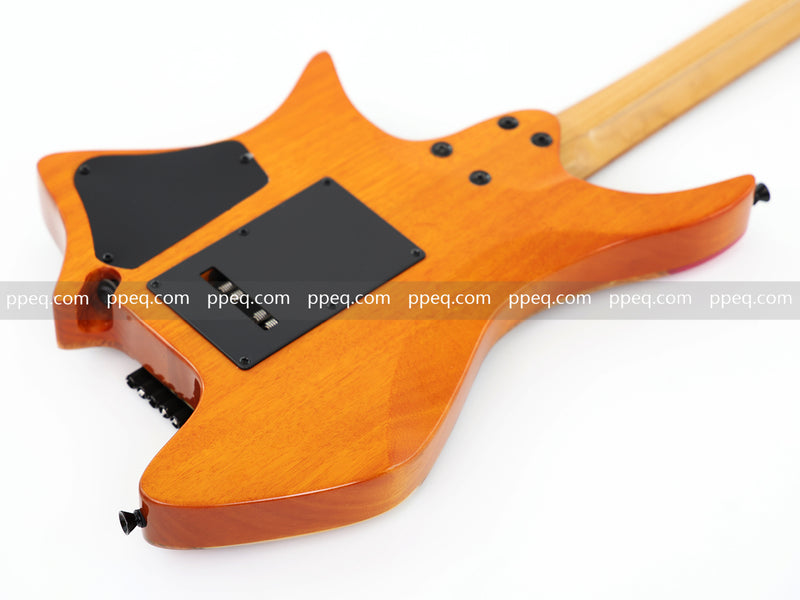 6-String Tapered Neck ResinBurl Body Headless Electric Guitar (PHG-006)