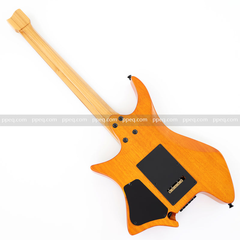 6-String Tapered Neck ResinBurl Body Headless Electric Guitar (PHG-006)