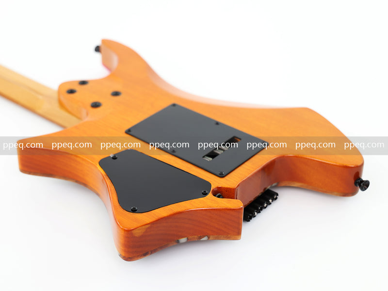 6-String Tapered Neck ResinBurl Body Headless Electric Guitar (PHG-006)