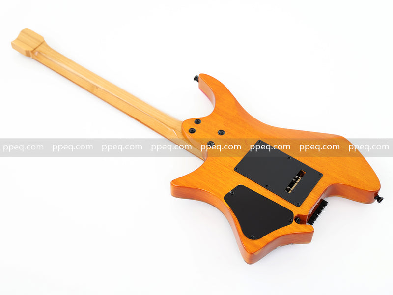 6-String Tapered Neck ResinBurl Body Headless Electric Guitar (PHG-006)