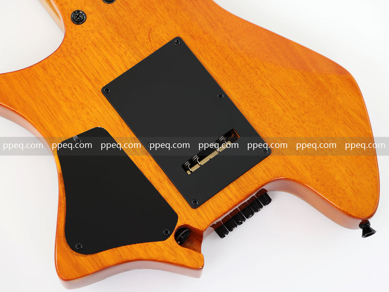 6-String Tapered Neck ResinBurl Body Headless Electric Guitar (PHG-006)