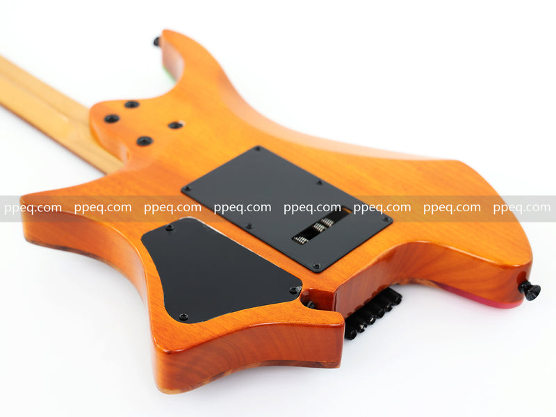 6-String Tapered Neck ResinBurl Body Headless Electric Guitar (PHG-007)