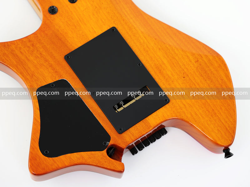 6-String Tapered Neck ResinBurl Body Headless Electric Guitar (PHG-007)