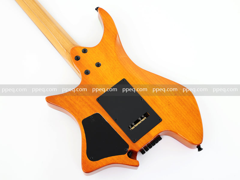 6-String Tapered Neck ResinBurl Body Headless Electric Guitar (PHG-007)