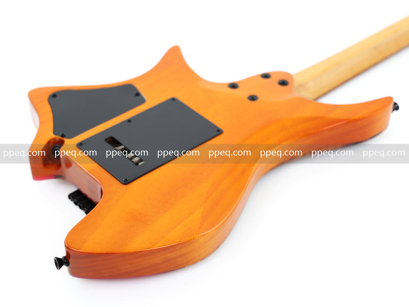 6-String Tapered Neck ResinBurl Body Headless Electric Guitar (PHG-008)