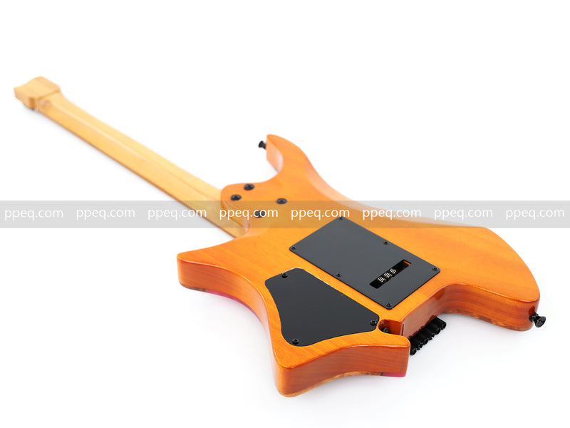 6-String Tapered Neck ResinBurl Body Headless Electric Guitar (PHG-008)